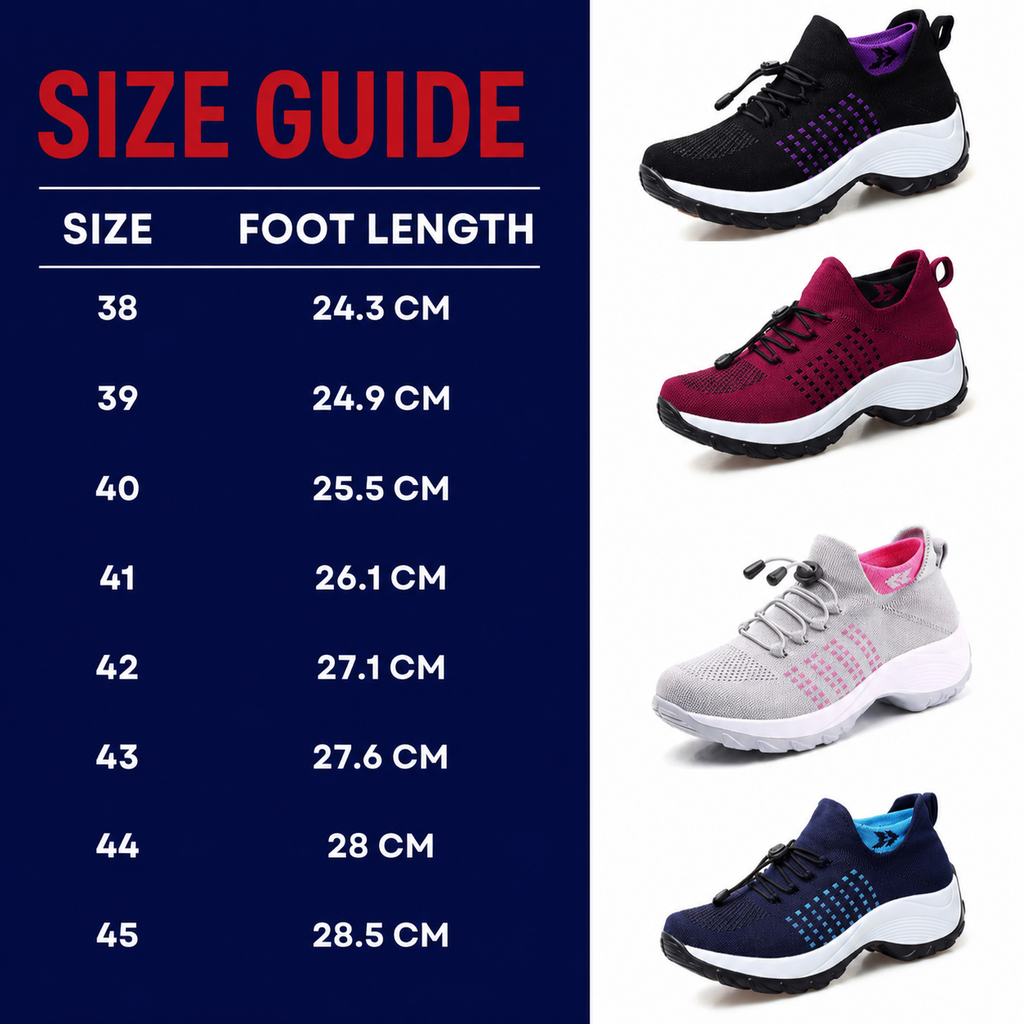 Orthofit trainers packaging and 30-day money-back guarantee information