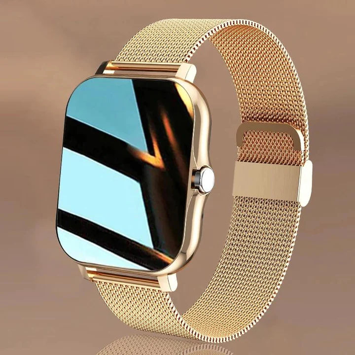 Smartwatch for Women showing health monitoring features and fitness tracking interface