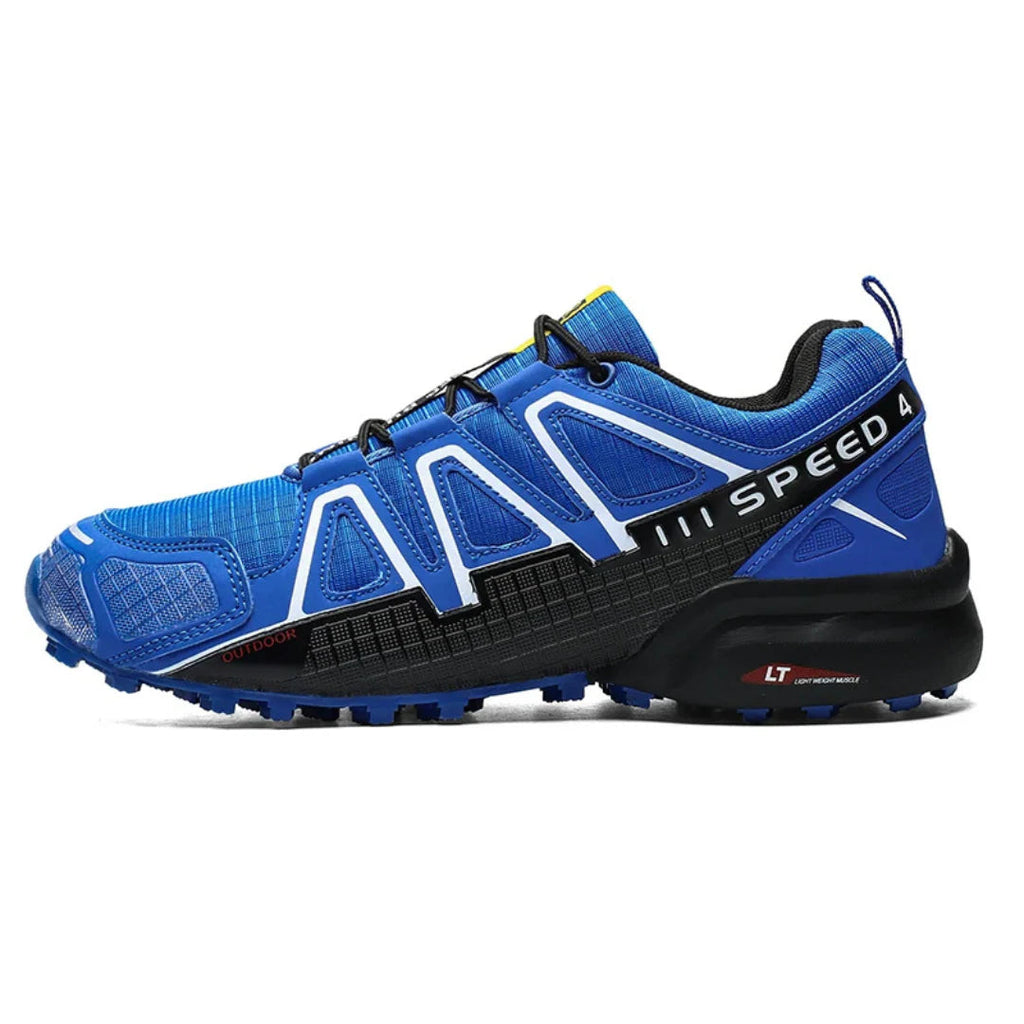 SpeedCross IV trainers displaying deep-lugged sole for extreme grip on mud and rock.