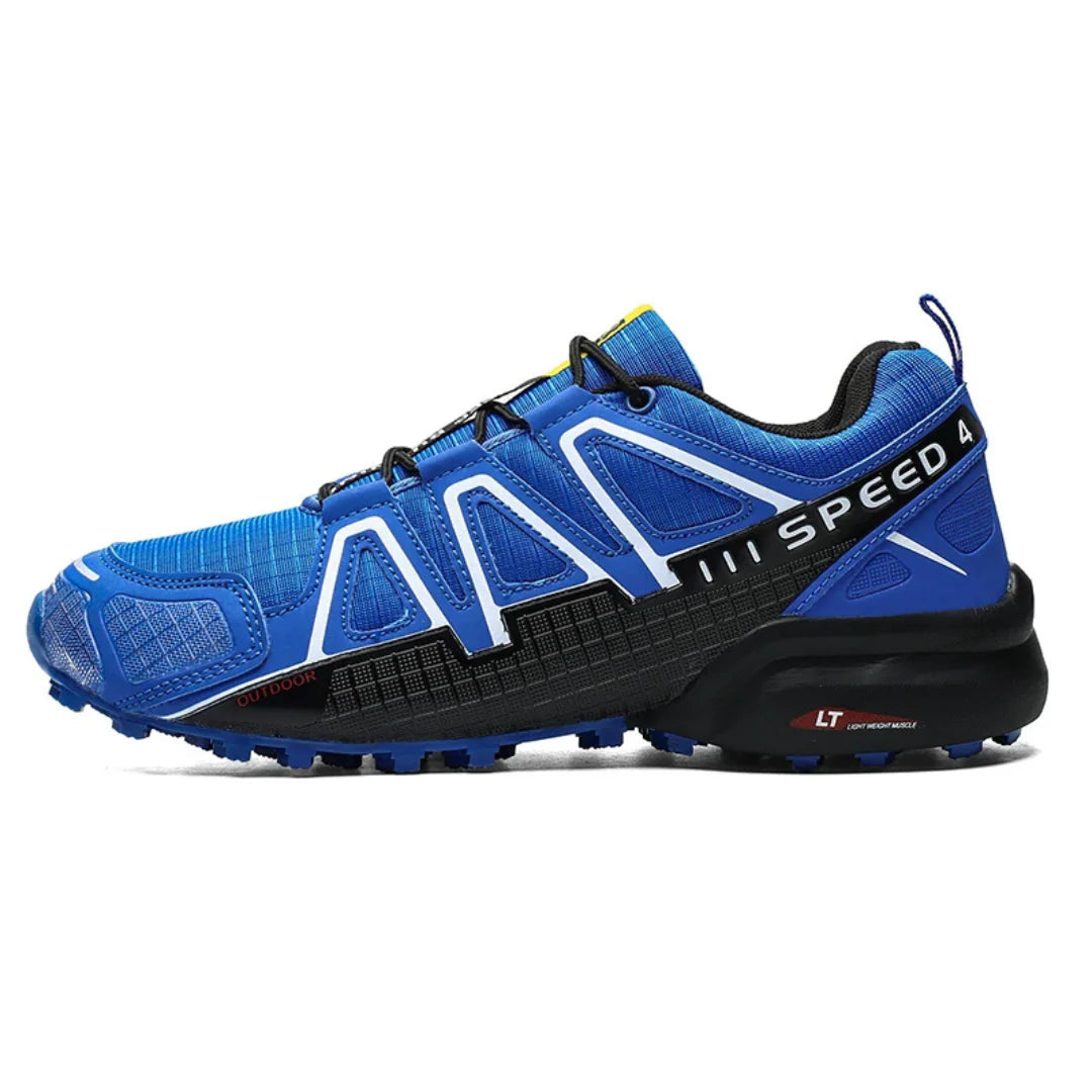 SpeedCross IV trainers displaying deep-lugged sole for extreme grip on mud and rock.