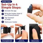 Discreet GPS tracker for motorbike anti-theft protection with long battery life