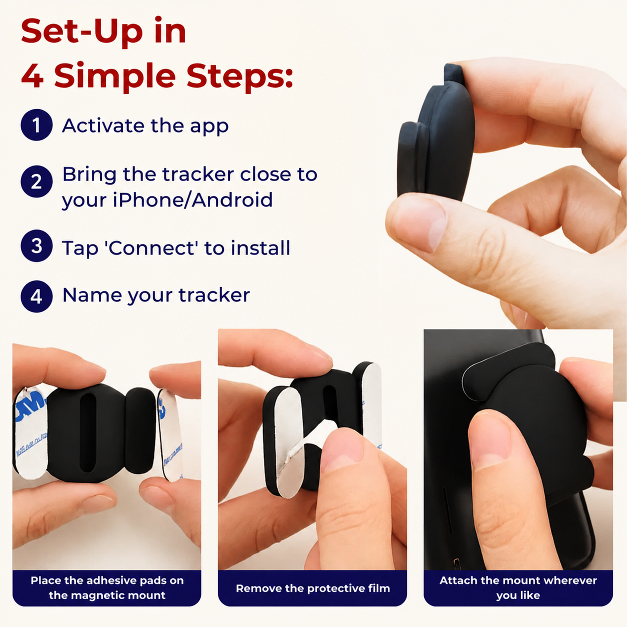 GPS tracker for bicycle demonstrating discreet installation on bicycle frame for anti-theft protection