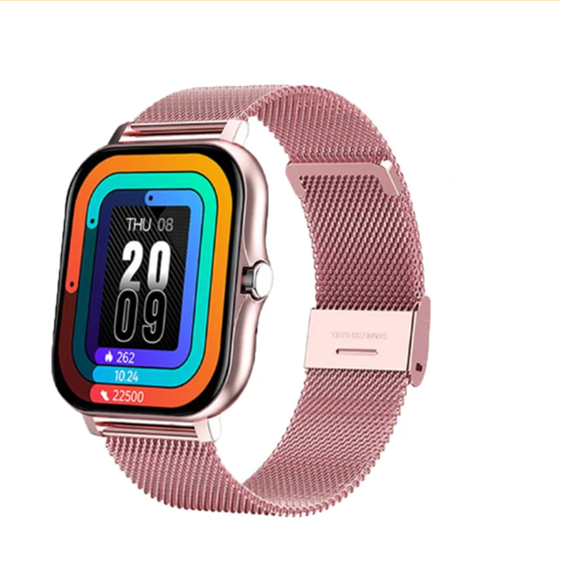 Smartwatch for Women close-up of refined feminine design and interchangeable straps