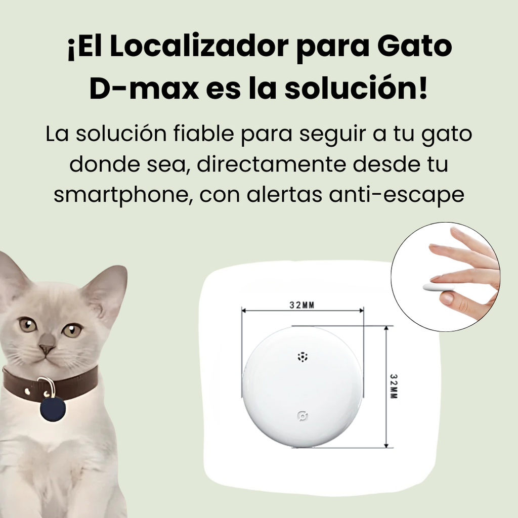 GPS pet tracker with replaceable CR2032 battery, demonstrating 12-month battery life and easy replacement.