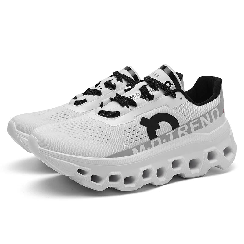 SKYLACE running trainers worn during outdoor activity showing natural movement support
