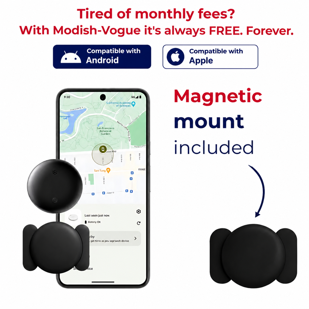 IP67 water-resistant GPS tracker with CR2032 battery for vehicles