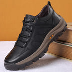 Men's orthopaedic boots showcasing key features: pain reduction, posture correction and pressure distribution