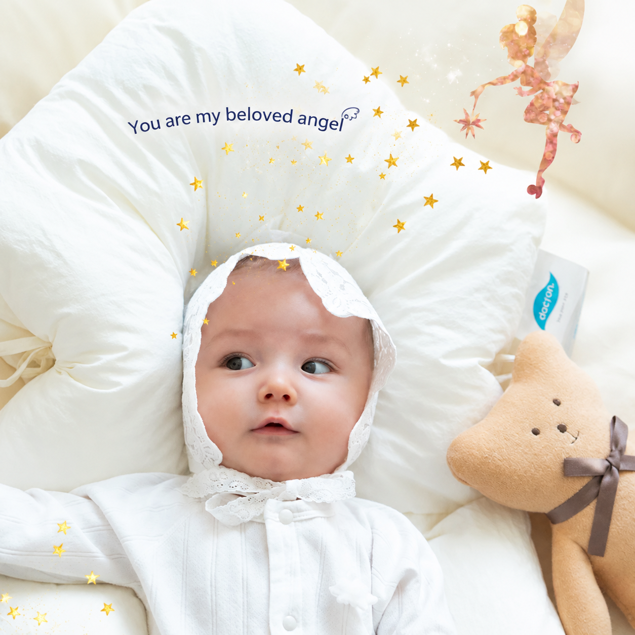 Modish-Vogue Ergonomic Baby Sleep Cushion placed in a cot, showing how it fits perfectly in standard nursery furniture.