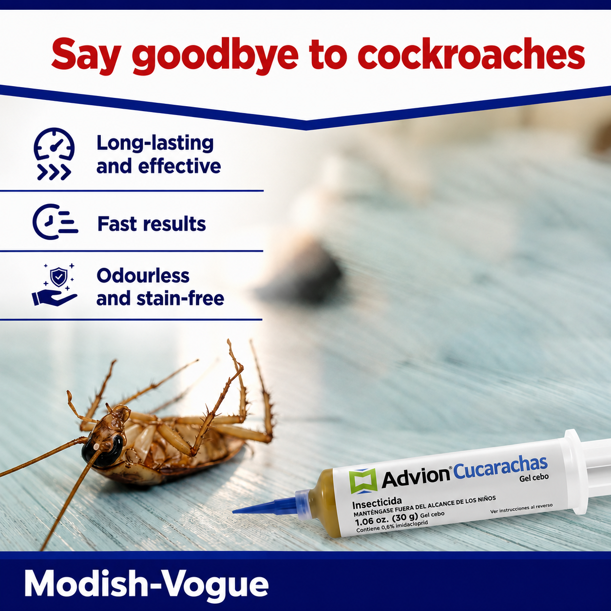 Pest control gel syringe for use in kitchens and bathrooms