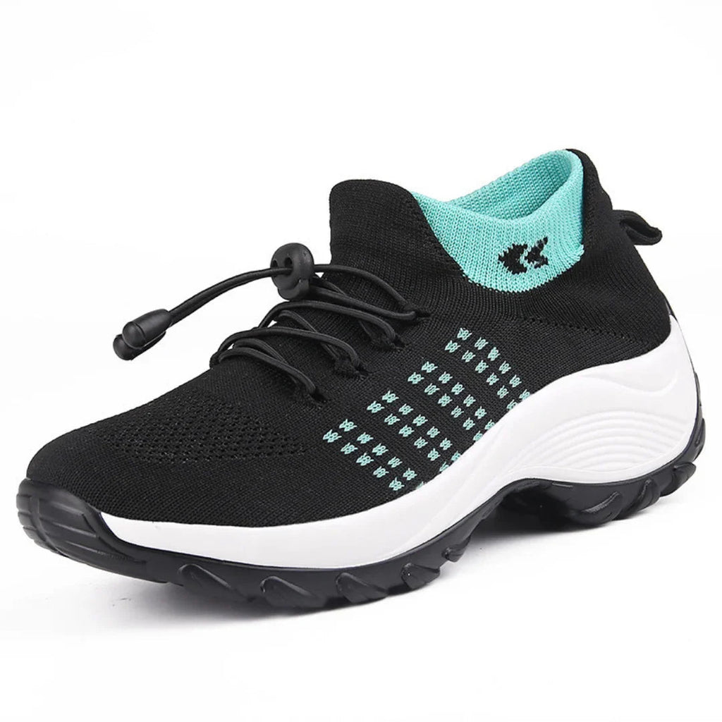 Orthofit trainers detail view highlighting wide toe box and seamless interior construction