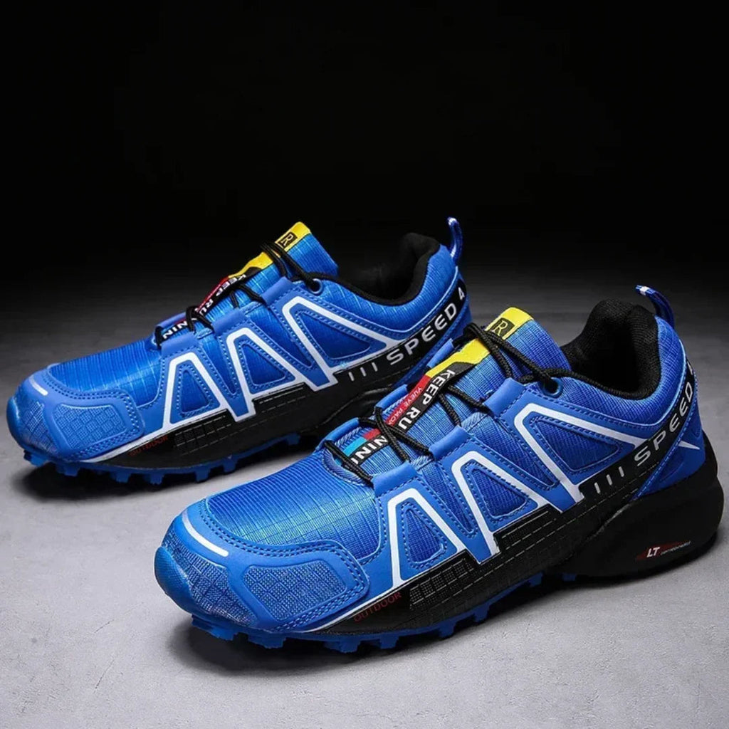 SpeedCross IV trainers side profile showing reactive cushioning and lightweight construction.