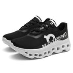 SKYLACE trainers in Black colourway paired with casual athletic wear
