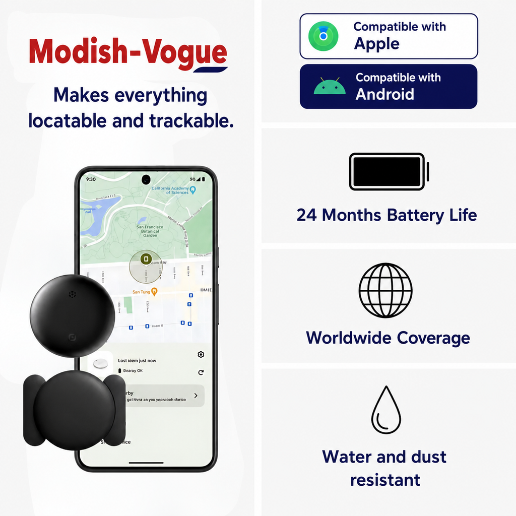 Discreet GPS Cat Tracker – Global Tracking with Apple & Android Find My – No Monthly Fees