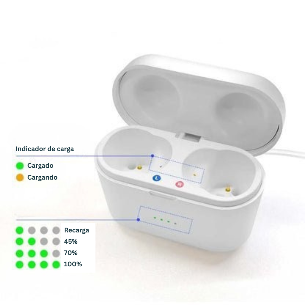 ClearPro hearing aid close-up showing premium build quality and compact size