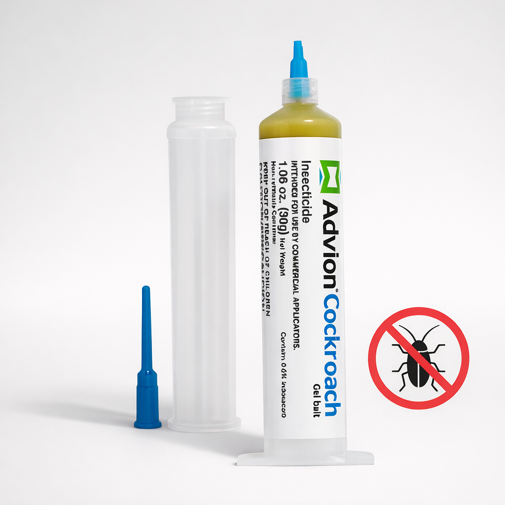 Indoor cockroach control gel syringe for domestic use