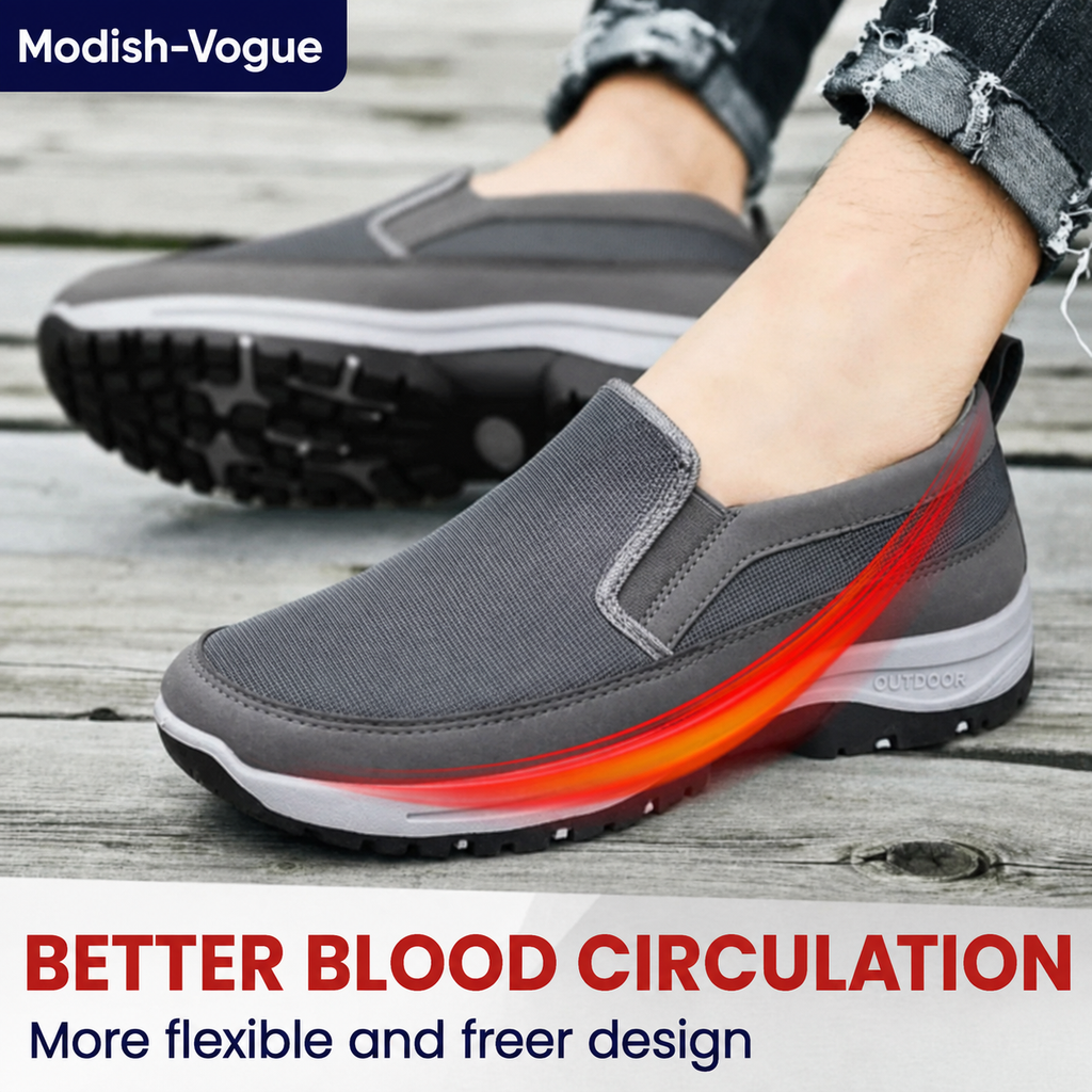 OrthoPro shoes worn during daily activities showing versatile style