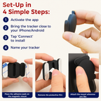 Parent using smartphone to track child's location in real time with Apple Find My and Android Find My Device apps