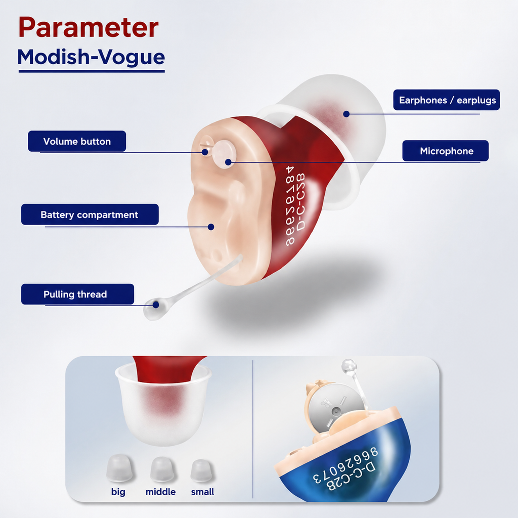 ClearPro rechargeable hearing aid with charging station for convenient daily use
