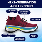 Side profile of Orthofit trainer showing anatomical design and ergonomic arch support