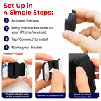 Discreet GPS Cat Tracker – Global Tracking with Apple & Android Find My – No Monthly Fees