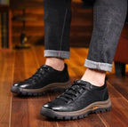 Men's orthopaedic boots interior view showing breathable lining and ergonomic insole design