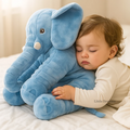 Grey elephant plush pillow in 60 cm giant size for toddlers