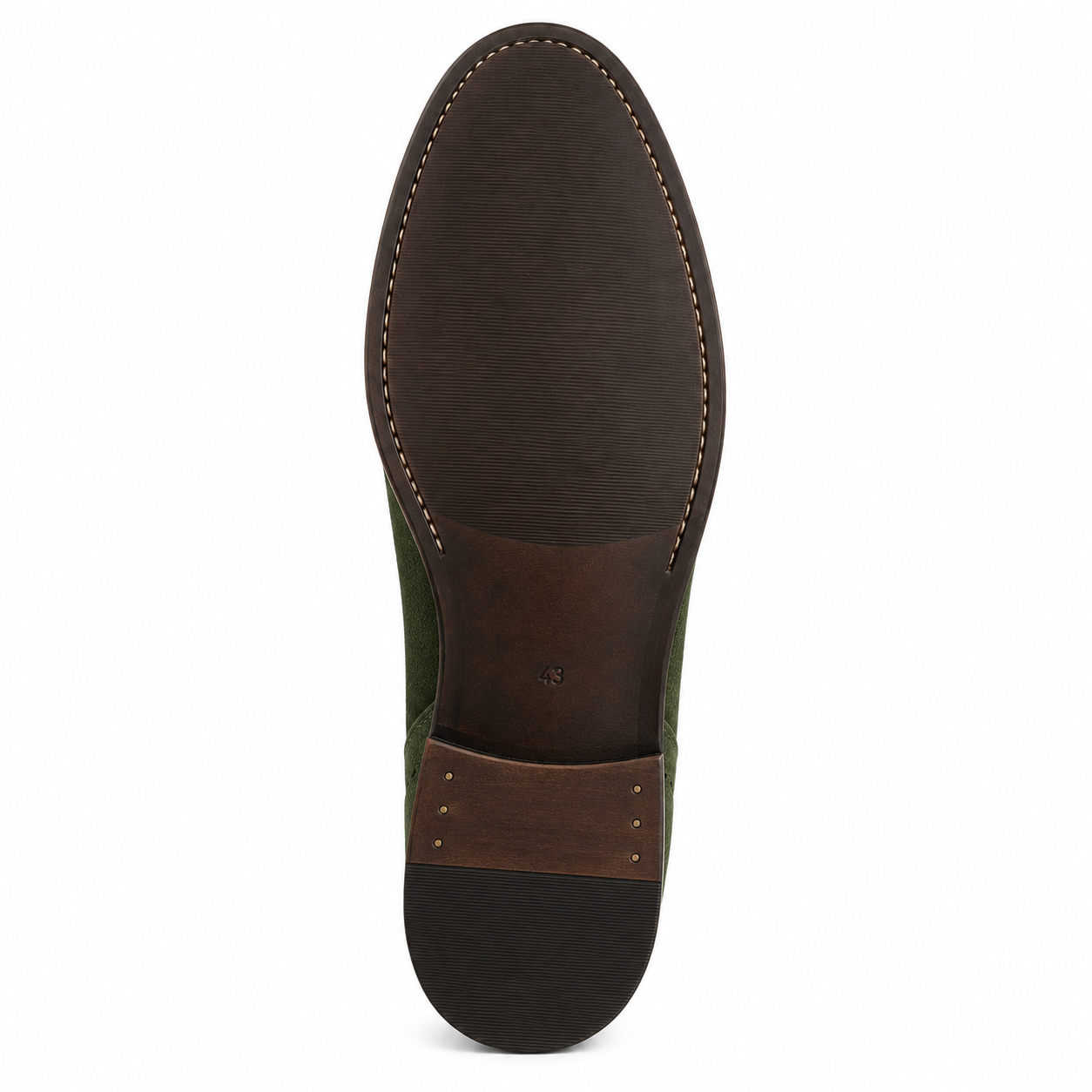 Men’s Olive Green Chelsea Boots – Suede Finish Design
