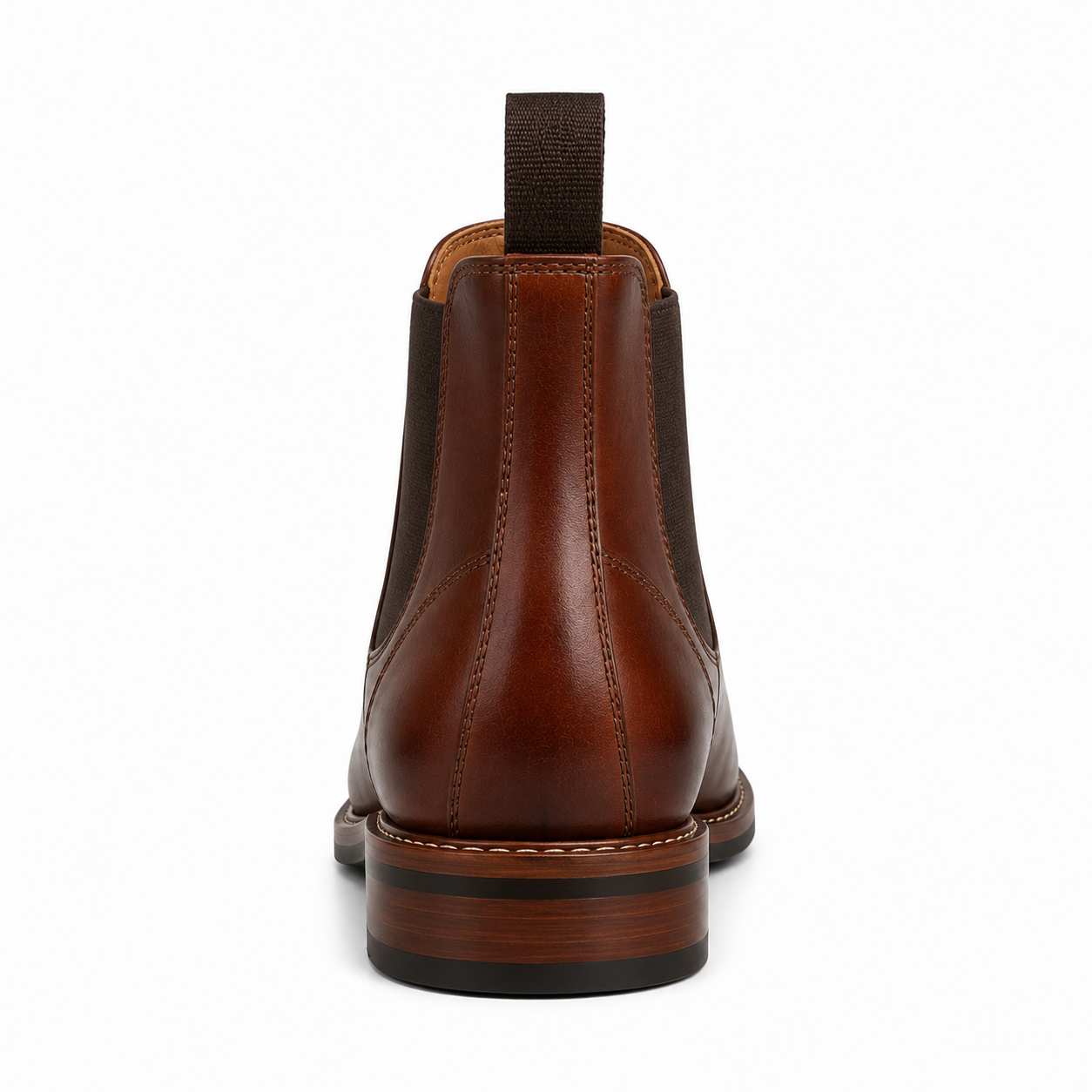 Men’s Burgundy & Navy Chelsea Boots – Two-Tone Burnished Design