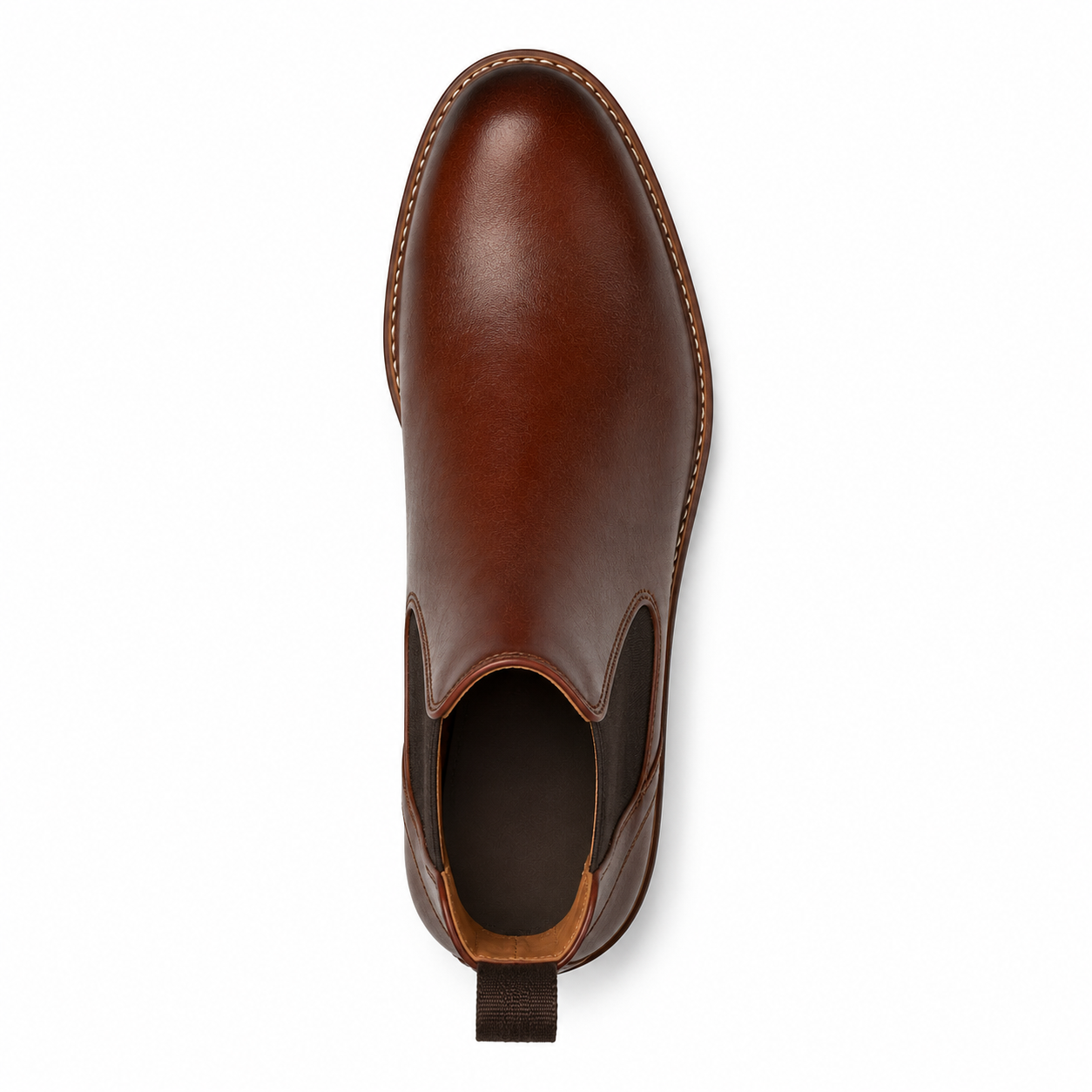 Men’s Burgundy & Navy Chelsea Boots – Two-Tone Burnished Design