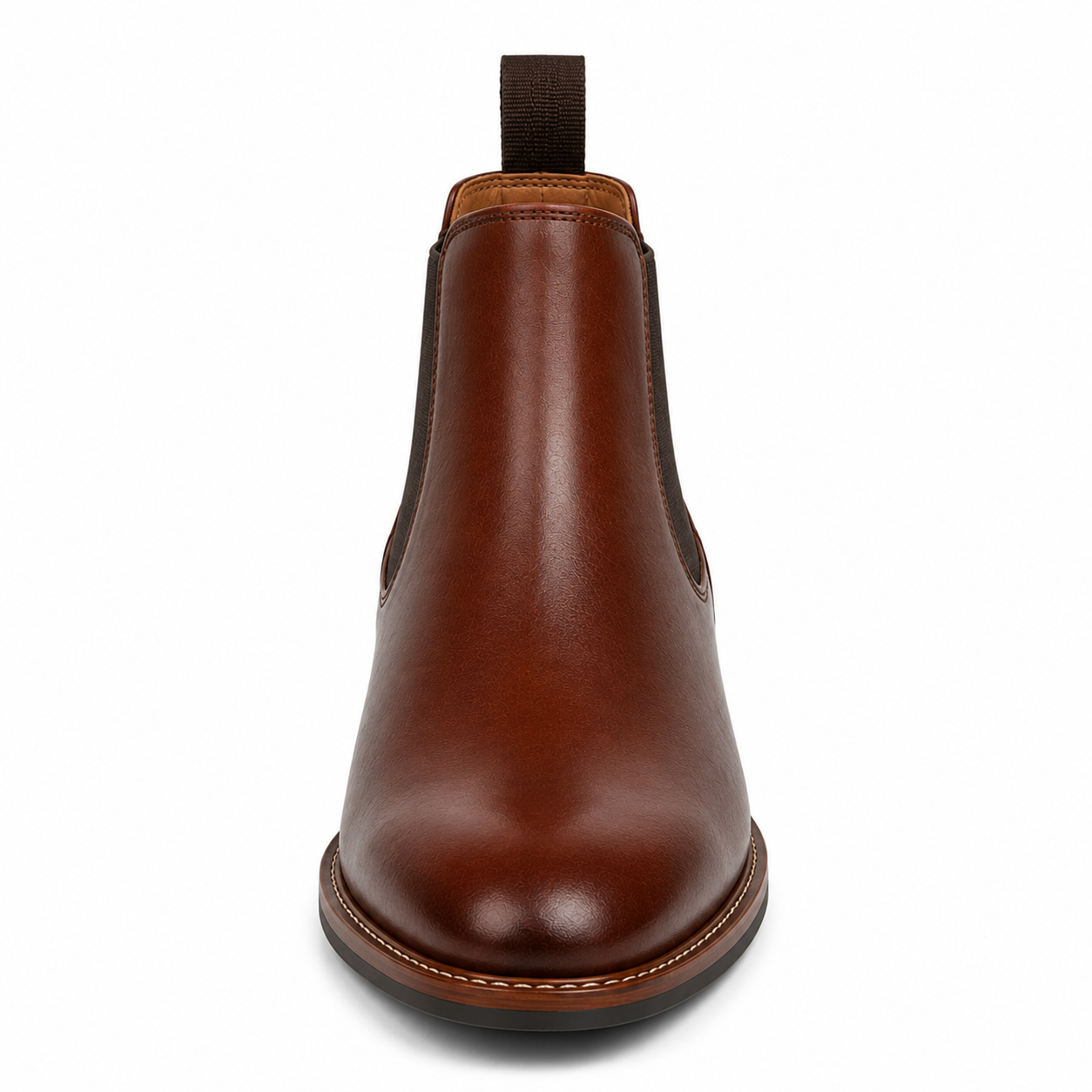 Men’s Burgundy & Navy Chelsea Boots – Two-Tone Burnished Design