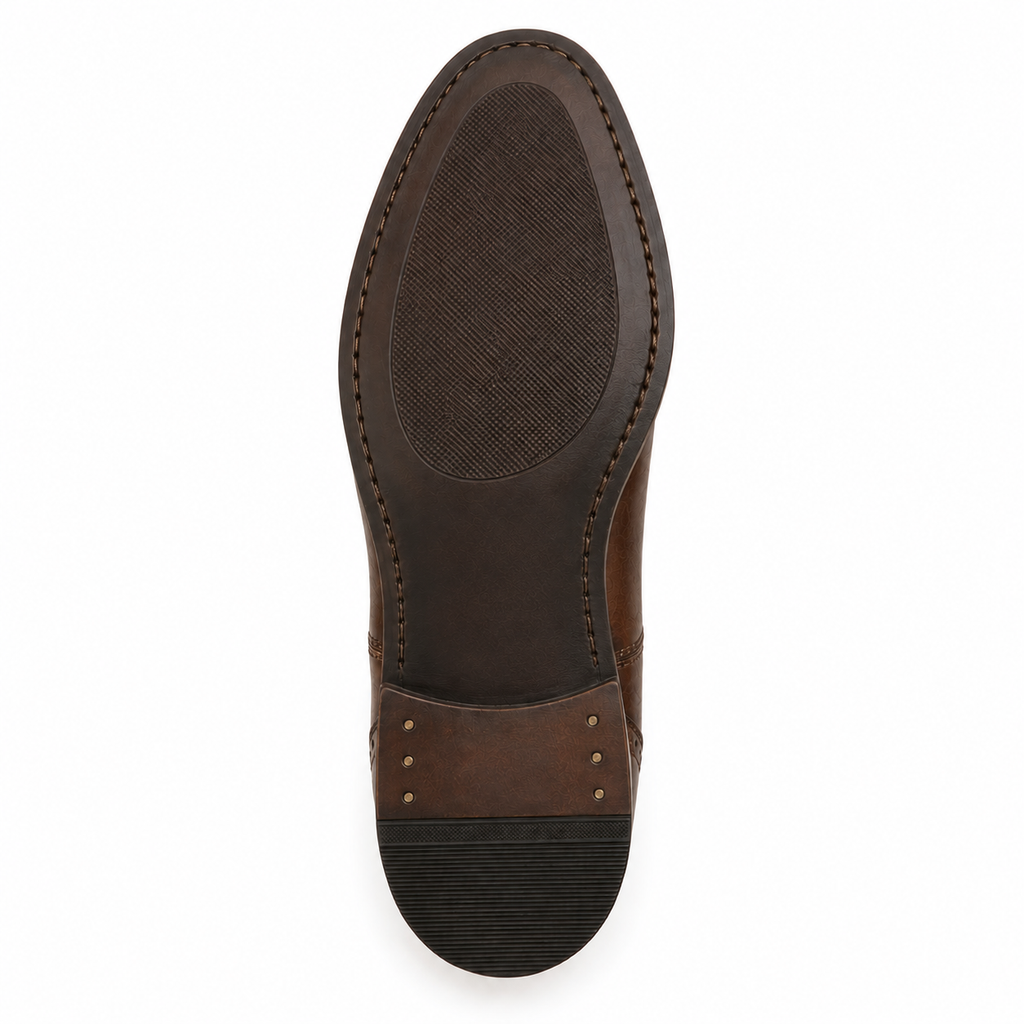 Men’s Dark Brown Chelsea Boots – Cap Toe Design