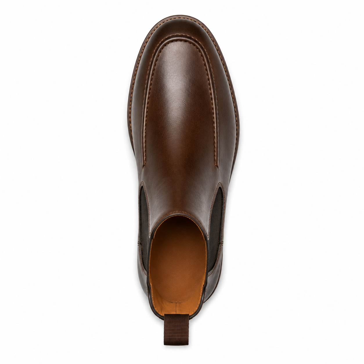 Men’s Brown Chelsea Boots – Apron Toe Design